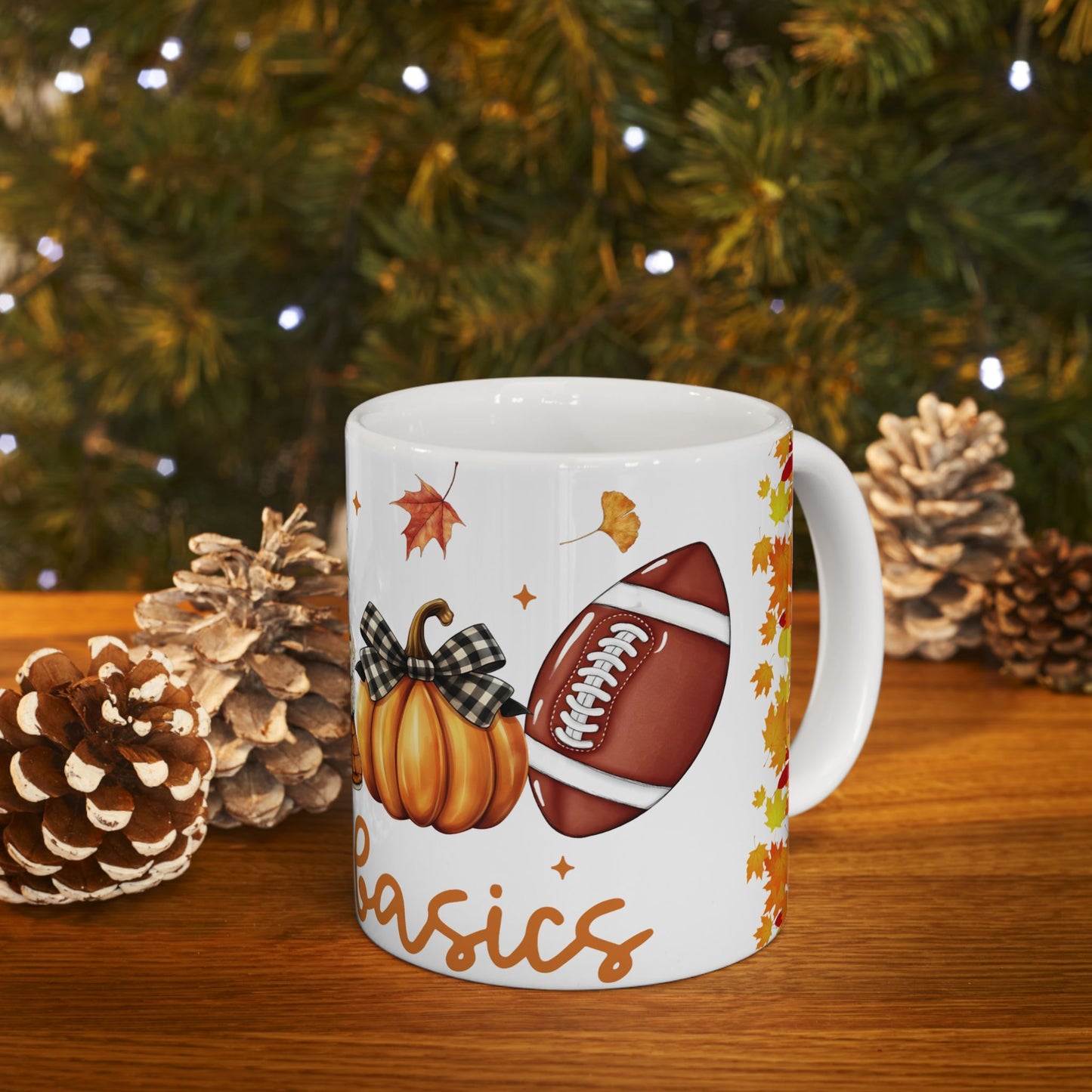 Fall Coffee Mug, Fall Coffee Cup, Fall Basics Ceramic Mug, 11oz, 15oz