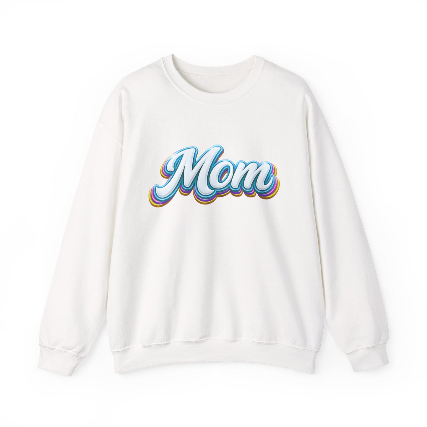 Retro Rainbow 'Mom' Script Sweatshirt | Mother's Day, Mom Shirt