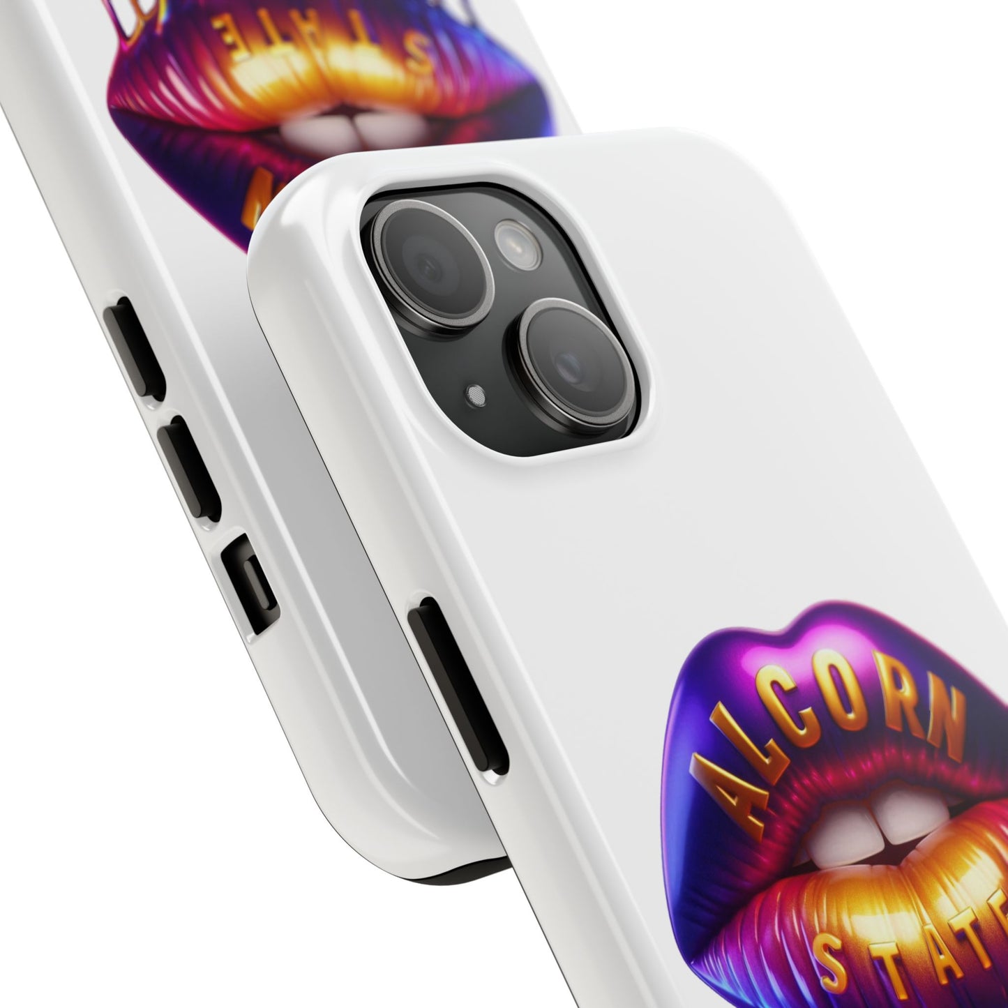 Alcorn State Phone Case, ASU Durable Phone Cover, Purple Gold Lips Phone Case, Alcorn State University Accessories, HBCU