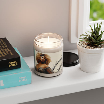 Candle African American Woman Elegant Evening Gown Music Notes Scented Soy 9oz