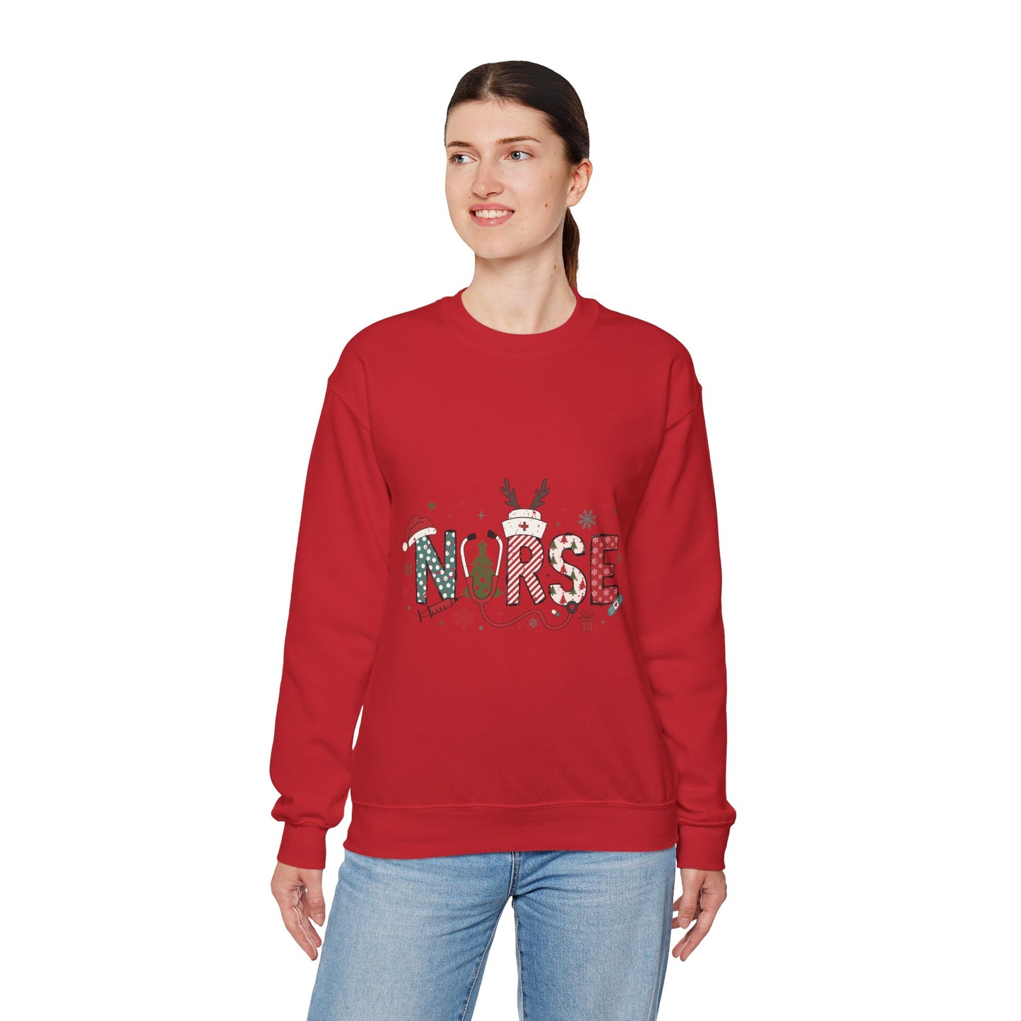 Nurse Christmas Unisex Heavy Blend™ Crewneck Sweatshirt