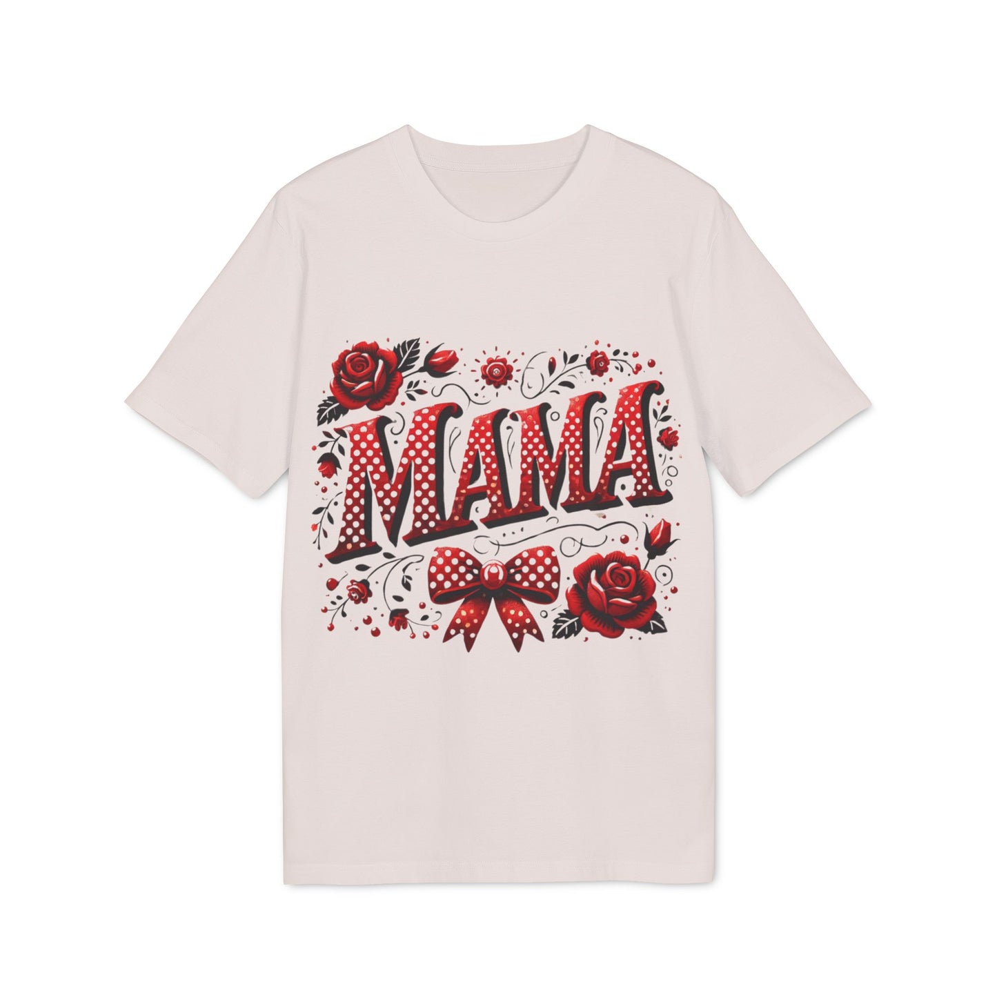 Mama Coquette Valentine's Day T-shirt, Red and Black Mama Tee, Valentine's Gift for Mom, Mama T-shirt, Polka Dot Mama shirt