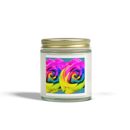 Colorful Rose Design Scented Candles | Aromatherapy Gift, Home Decor, Relaxation, Birthday, Mother's Day, Easter