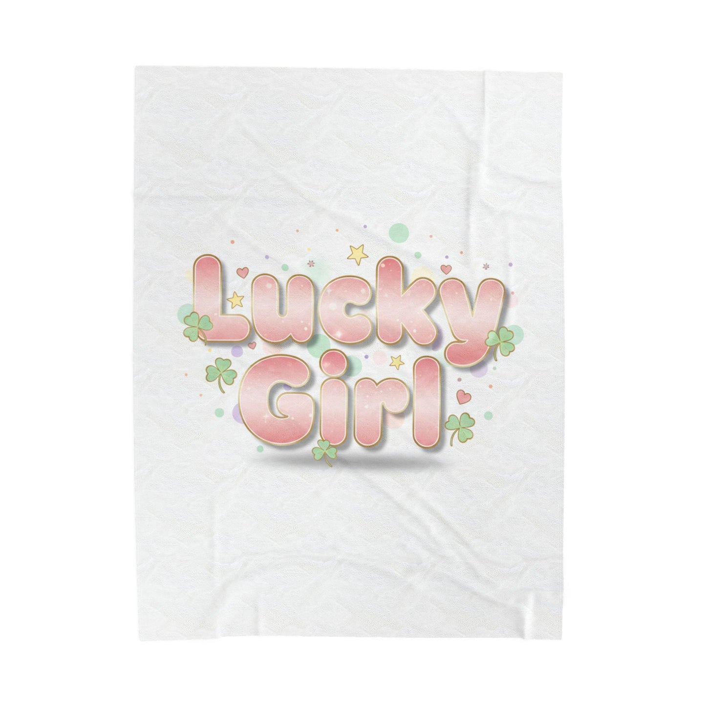 Lucky Girl Plush Blanket | manifest luck, 2026 lucky charms