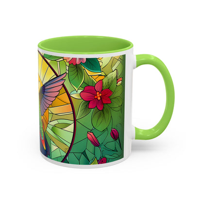Colorful Hummingbird Mug, Vibrant Coffee Cup for Garden Lovers, Ideal Gift for Birthdays, Mothers Day, Spring Celebrations, Colorful Mugs
