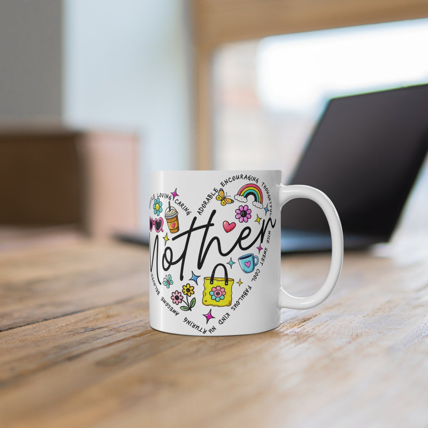 Mother's Day Mug - Colorful Gifts for Mom, Gifts for Mother's Day, Cute Coffee Cup, Unique Mother's Day Presents, Fun Floral Mug