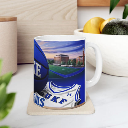 Duke Blue Devils Basketball Ceramic Mug - 11oz, Duke University Coffee Mug, Duke Blue Devils, College Sports Cup