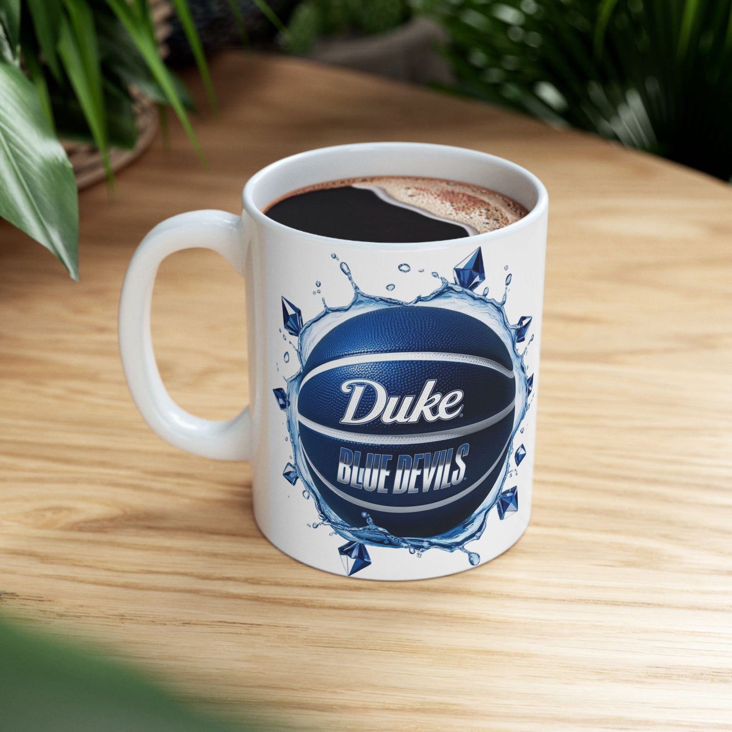 Duke Basketball Ceramic Mug - Perfect for Fans, Team Spirit Gift, Sports Enthusiast Coffee Cup, Duke Blue Devils, College Sports