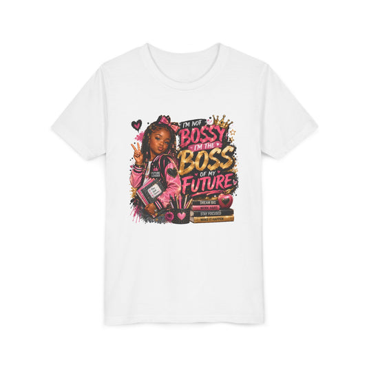 Future Leader Youth T-Shirt | Motivational Black Girl Back to School Graphic Tee | Boss Girl Shirt
