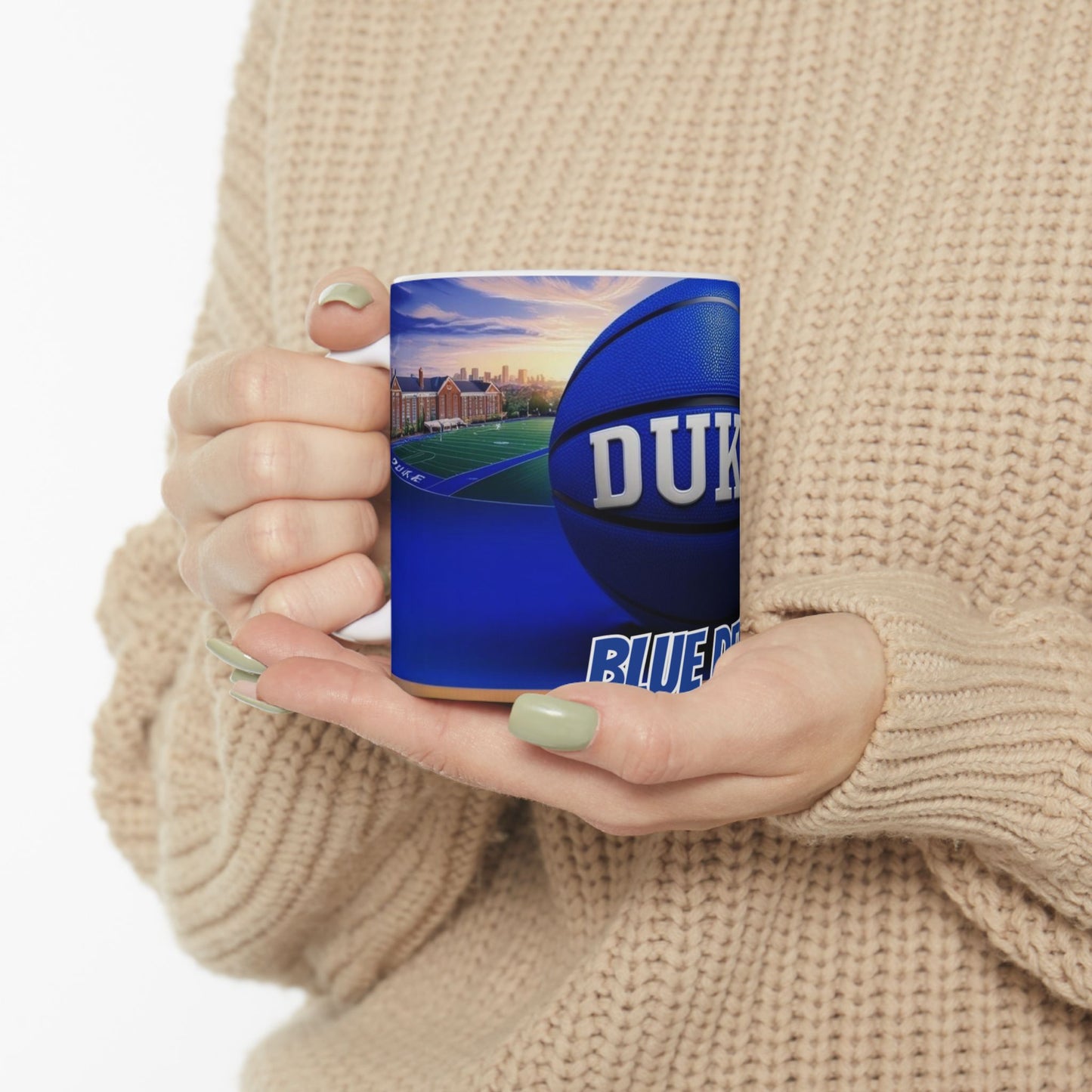 Duke Blue Devils Basketball Ceramic Mug - 11oz, Duke University Coffee Mug, Duke Blue Devils, College Sports Cup