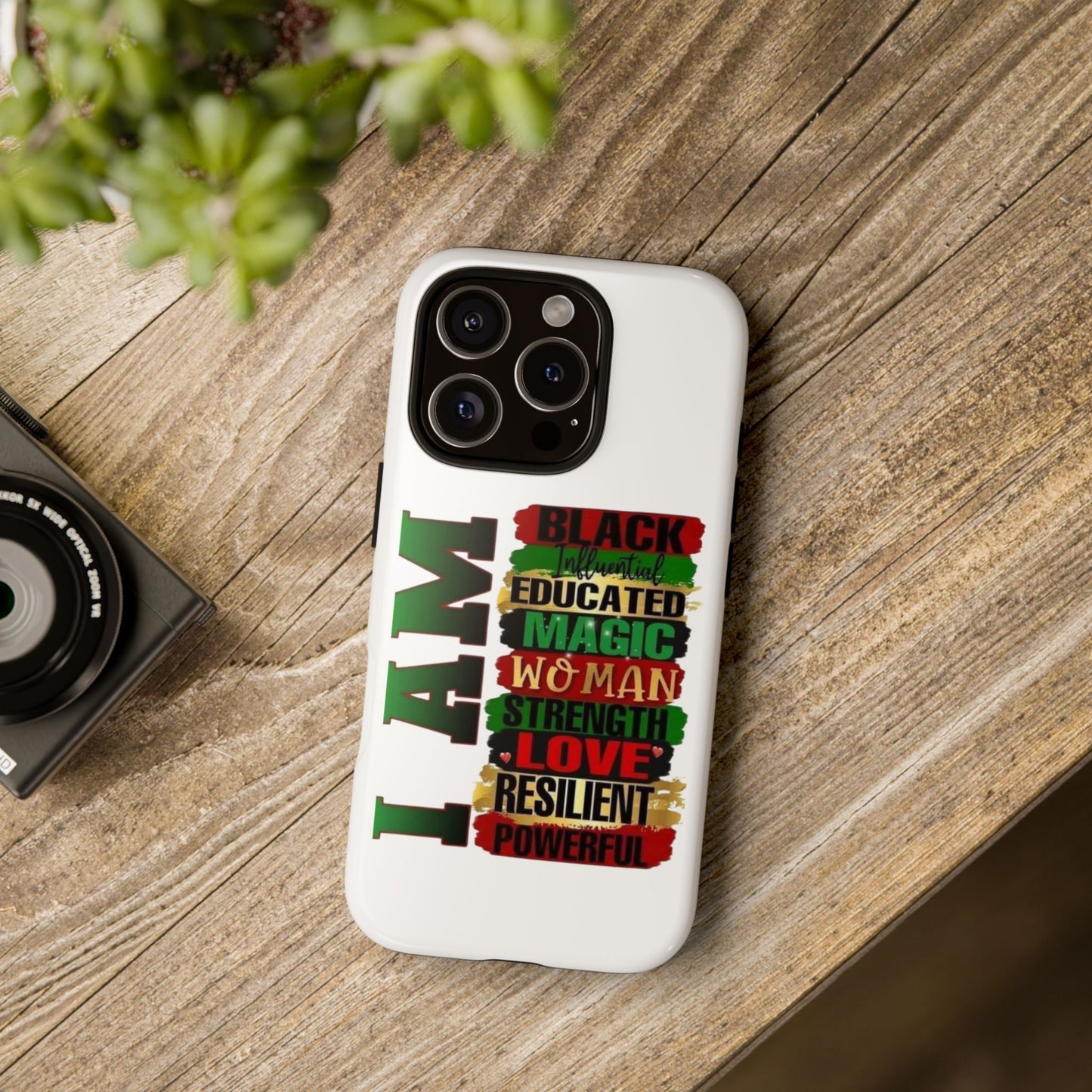 Phone Case, Stylish Black Woman Phone Accessories, Protective Cover, Gift for Her, Black History, African American Case, Black Excellence