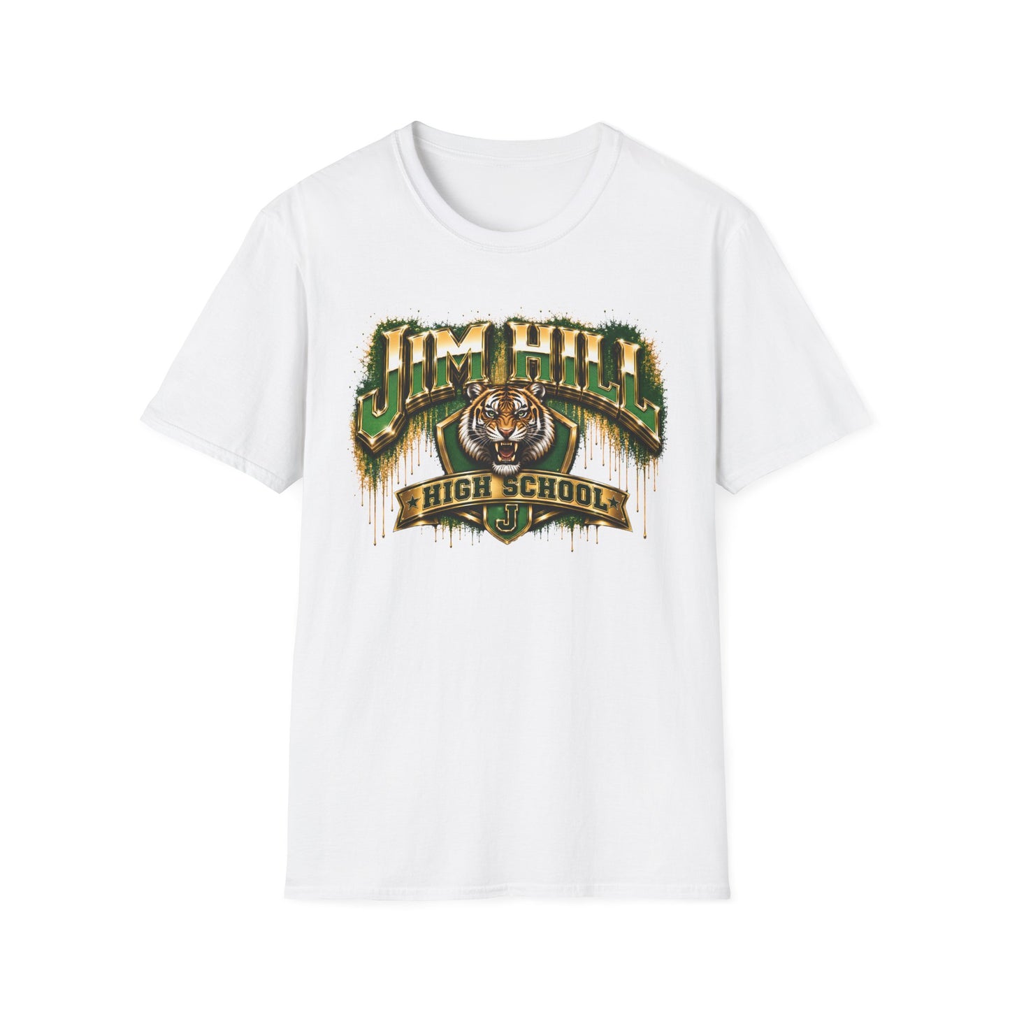 Jim Hill High School Tigers T-Shirt | Jackson MS School Spirit Shirt | Alumni Tiger Tee | Gildan 64000 Softstyle Graphic Tee
