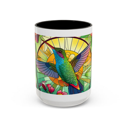 Colorful Hummingbird Mug, Vibrant Coffee Cup for Garden Lovers, Ideal Gift for Birthdays, Mothers Day, Spring Celebrations, Colorful Mugs