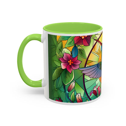Colorful Hummingbird Mug, Vibrant Coffee Cup for Garden Lovers, Ideal Gift for Birthdays, Mothers Day, Spring Celebrations, Colorful Mugs