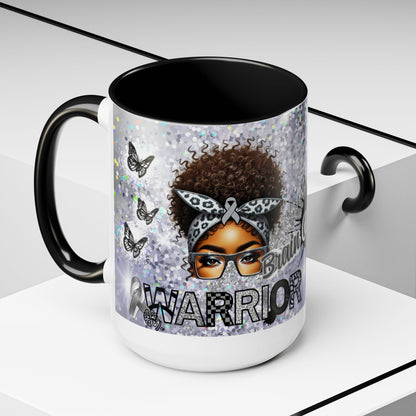 Brain Cancer Warrior Coffee Mug 11oz, 15oz
