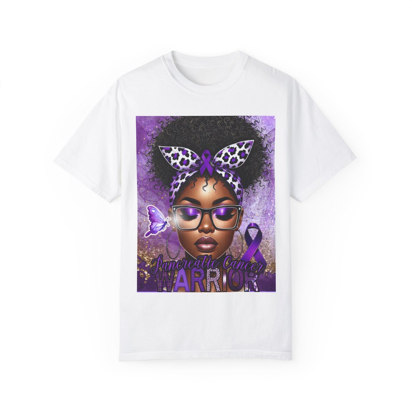 Pancreatic Cancer T-shirt - Unisex Garment-Dyed