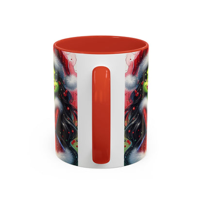 Christmas Coffee Mug, The Grinch, Ms. Grinch Ceramic Mug (11 oz, 15 oz), Grinch Christmas, Holiday Decor