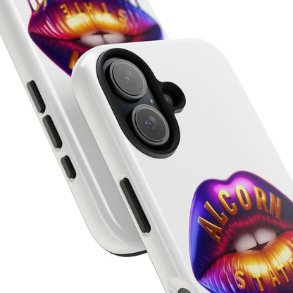 Alcorn State Phone Case, ASU Durable Phone Cover, Purple Gold Lips Phone Case, Alcorn State University Accessories, HBCU