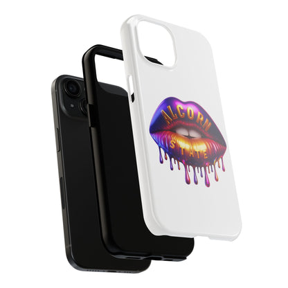 Alcorn State Phone Case, ASU Durable Phone Cover, Purple Gold Lips Phone Case, Alcorn State University Accessories, HBCU