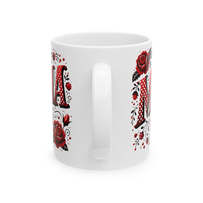 Mama Coquette Mug, Valentine's Day Coffee Cup, Red and White Valentine's Mug, Valentine's Day Mama Coquette Mug, Happy Valentine's Day Coffee Cup, Mama Tea Mug, Mom Gift