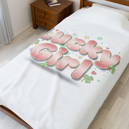 Lucky Girl Plush Blanket | manifest luck, 2026 lucky charms