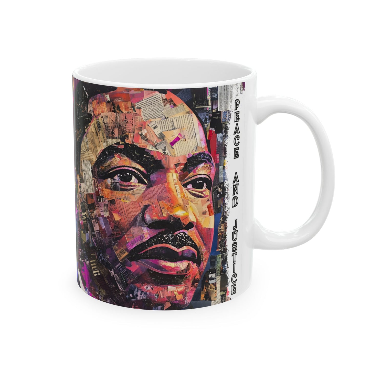 MLK Coffee Mug, Black History Month, African American Mug, Peace and Justice Mug, Civil Rights Activist Gift, Empowerment Mug