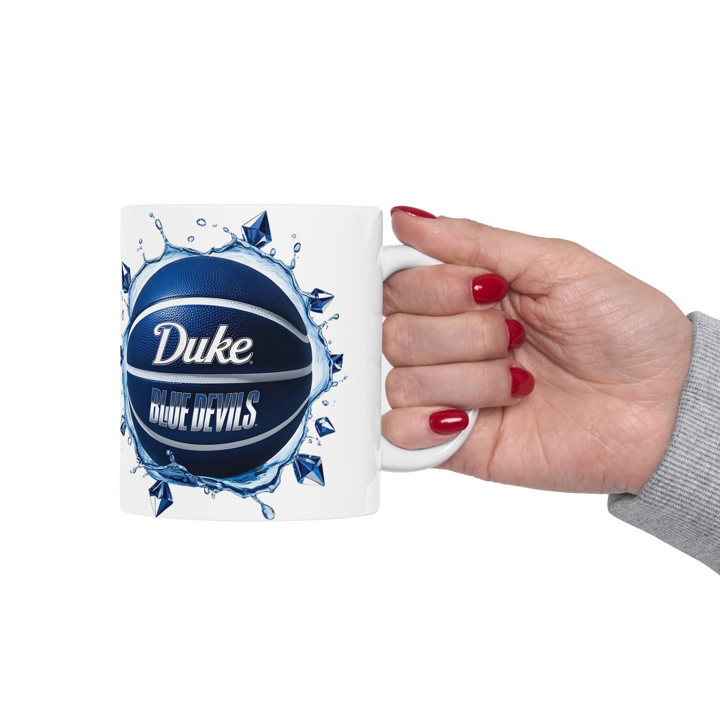Duke Basketball Ceramic Mug - Perfect for Fans, Team Spirit Gift, Sports Enthusiast Coffee Cup, Duke Blue Devils, College Sports