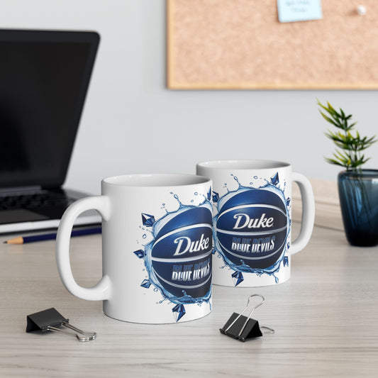 Duke Basketball Ceramic Mug - Perfect for Fans, Team Spirit Gift, Sports Enthusiast Coffee Cup, Duke Blue Devils, College Sports