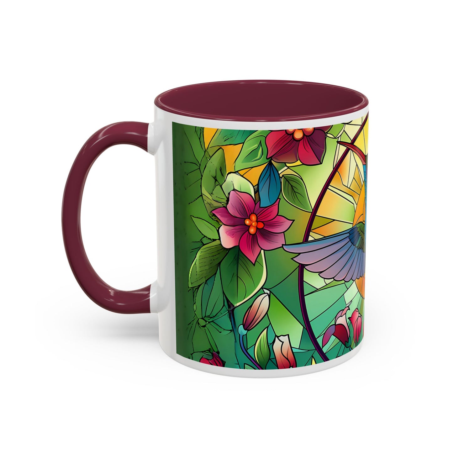 Colorful Hummingbird Mug, Vibrant Coffee Cup for Garden Lovers, Ideal Gift for Birthdays, Mothers Day, Spring Celebrations, Colorful Mugs