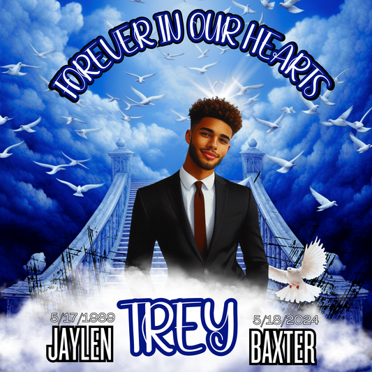 Blue Forever In Our Hearts- Memorial Front Page Cover