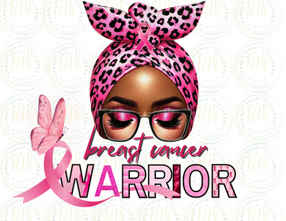 Breast Cancer Warrior Awareness Editable Digital Template