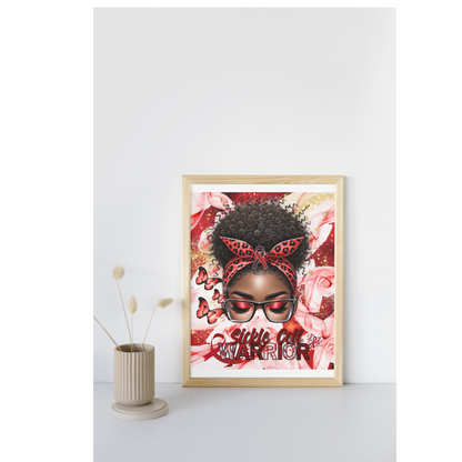 Sickle Cell Warrior Editable Digital Template, Sickle Cell Digital Download)