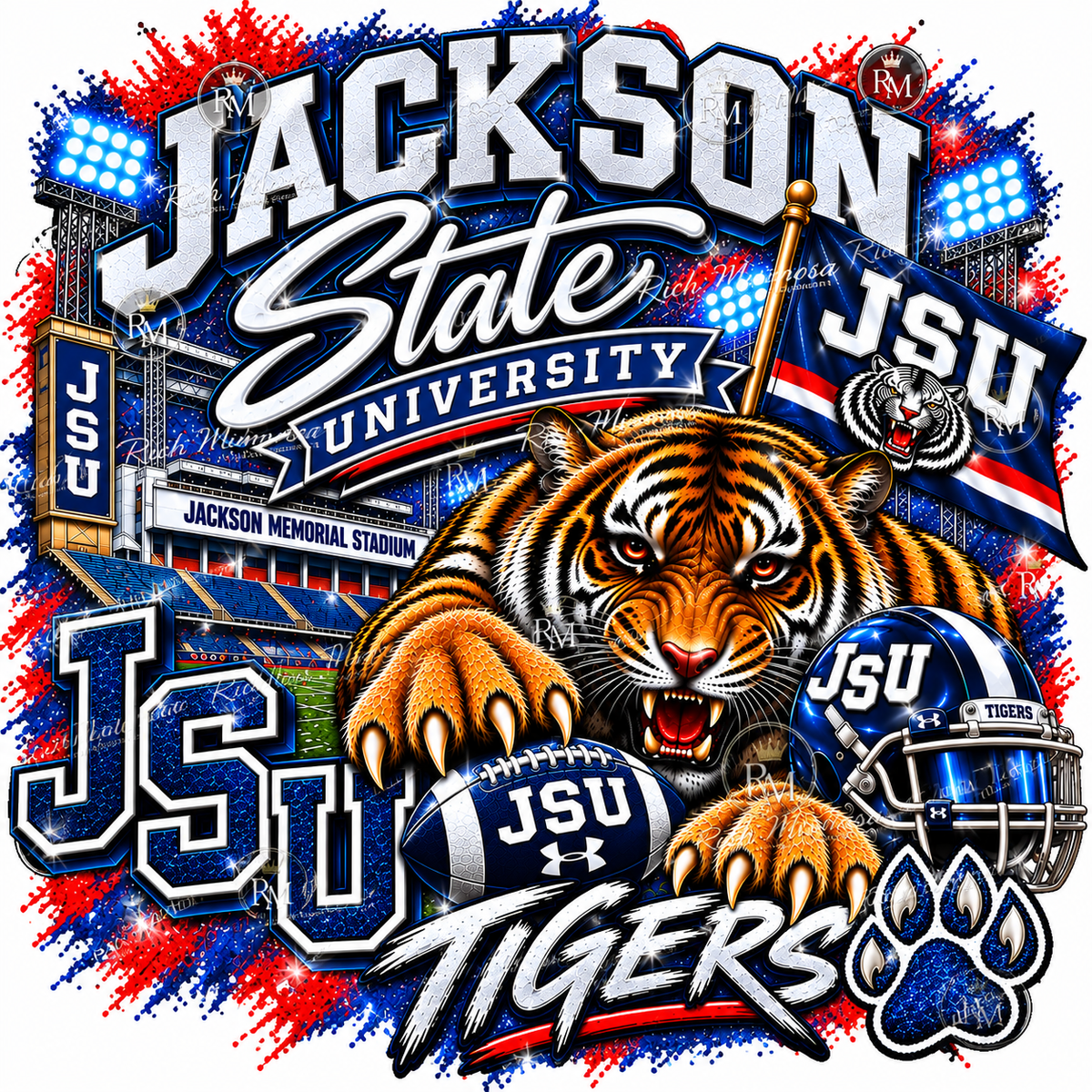 Jackson State JSU Tigers Football PNG