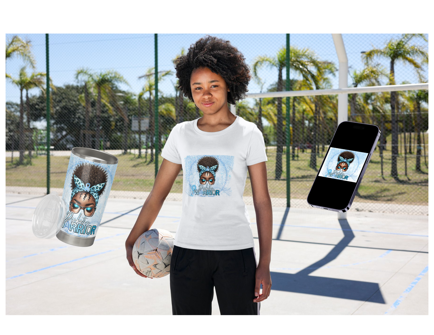 Diabetes Warrior Awareness Editable Digital Template