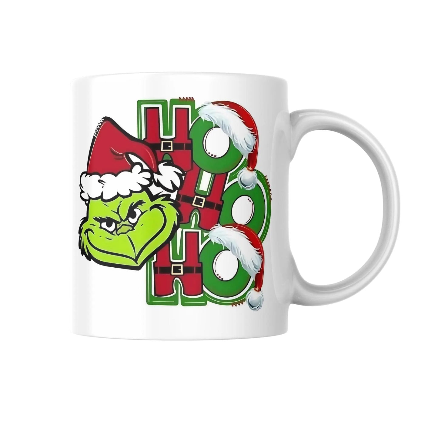 Green Christmas Grinch Clipart • Funny Holiday Grinch Santa PNG • Festive Grinchmas Sublimation Design