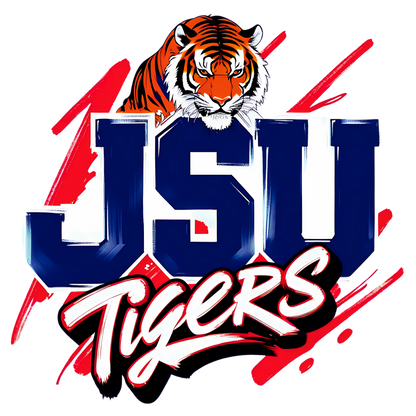 JSU Tigers Logo Clipart – High-Resolution Tiger Mascot PNG for DIY Crafts, Sublimation & Custom Apparel