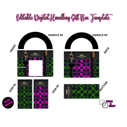 Designer Purse Money Gift Box- Multicolor