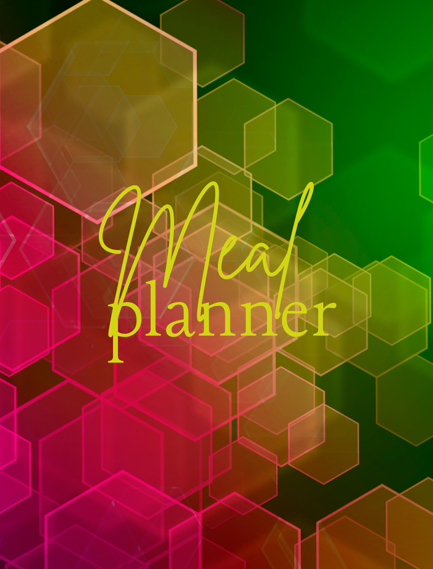 Meal Planner Journal, Food Diary, Meal Log, Monthly Meal Planner