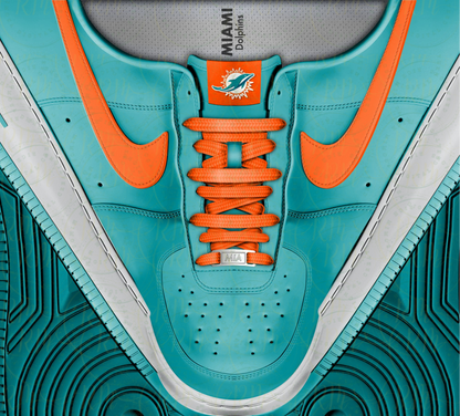 Sneaker Sublimation Tumbler Wrap — Blank Turquoise & Orange Canva Template | Customize or Use As-Is