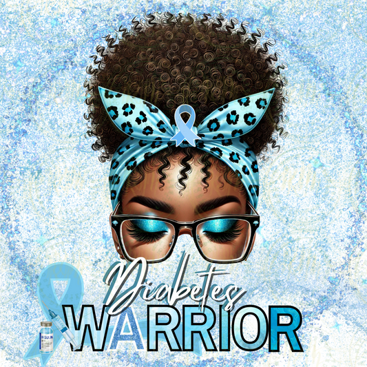 Diabetes Warrior Awareness Editable Digital Template