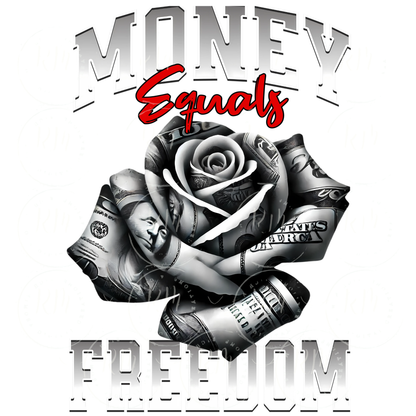 Money Rose Graphic Tee: Hip Hop Streetwear Clipart (Digital Download)