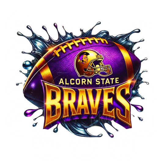 Alcorn State Braves Football Clipart: HBCU Mascot PNG (Digital Download)