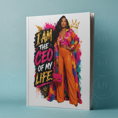 I Am The CEO Of My Life PNG | Black Girl Boss PNG | Luxury Entrepreneur Sublimation Design | Motivational Streetwear PNG