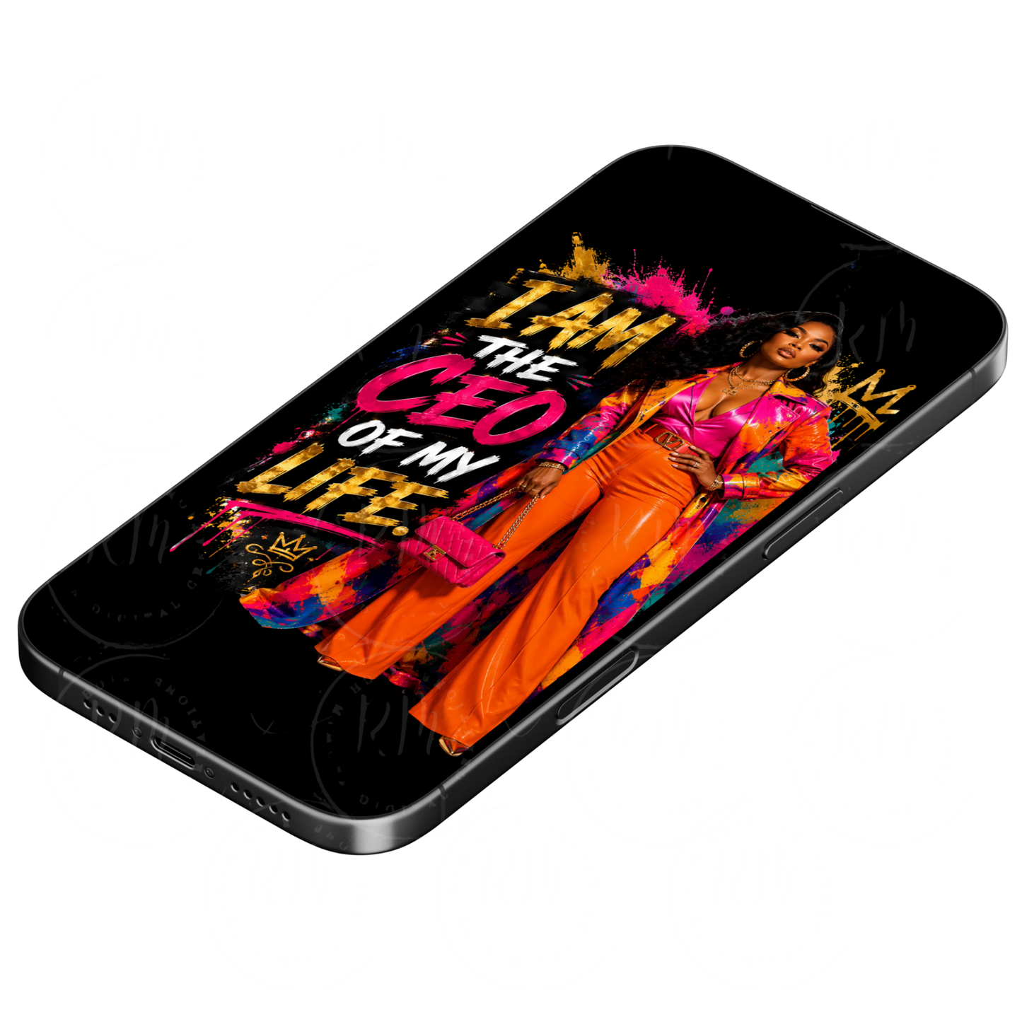I Am The CEO Of My Life PNG | Black Girl Boss PNG | Luxury Entrepreneur Sublimation Design | Motivational Streetwear PNG
