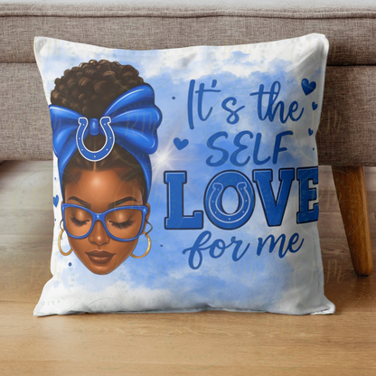 Self Love PNG Clipart | Blue Affirmation Digital Download | Afro Woman Sublimation Design | Mental Health Quote PNG | T-Shirt & Mug Design