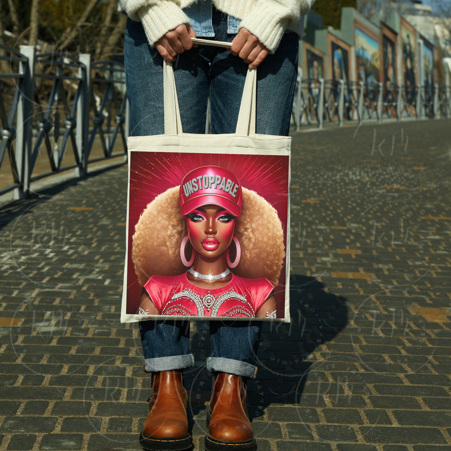 Unstoppable Black Girl PNG | African American Woman Clipart | Blonde Afro Glam PNG | Black Queen Sublimation Design | Melanin Queen Digital Download