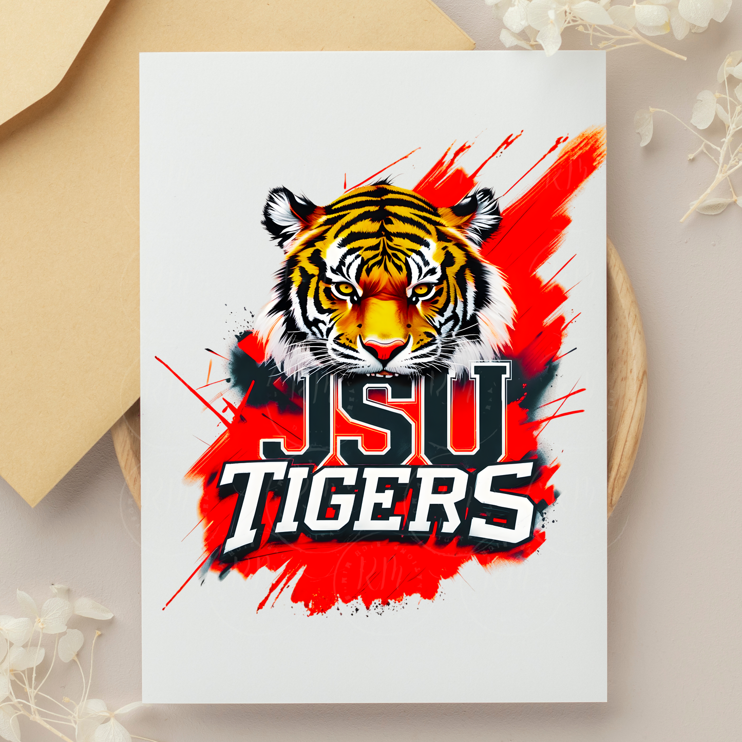 JSU Tigers Clipart PNG: Jackson State University Mascot (Digital Download)