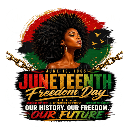 Freebie Friday Juneteenth Freedom Day PNG PLR | Resell As Is | African American Sublimation Design