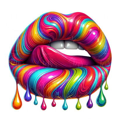 Multicolor Lip Bundle Clipart 10-piece