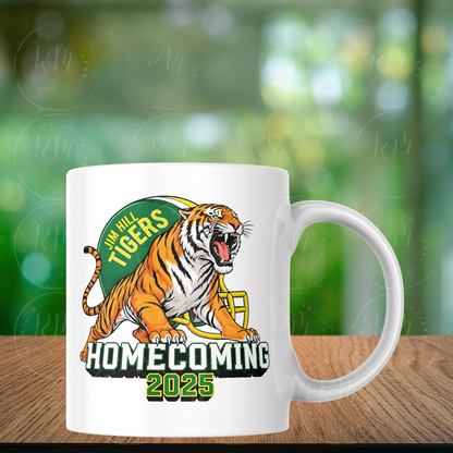 Jim Hill Tigers Homecoming 2025 Clipart – Fierce Tiger Mascot Graphic | School Spirit | Football Helmet | Digital Download | PNG